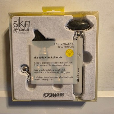 Skn by Conair - Jade Vibe Roller Kit - Massager Kit - Rejuvenate & Illuminate