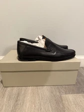 Size 8.5 - SANTONI ‘Paine’ M1 Soft Leather Moccasin Penny Loafers