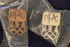 Vintage PPG paint advertising lapel pins