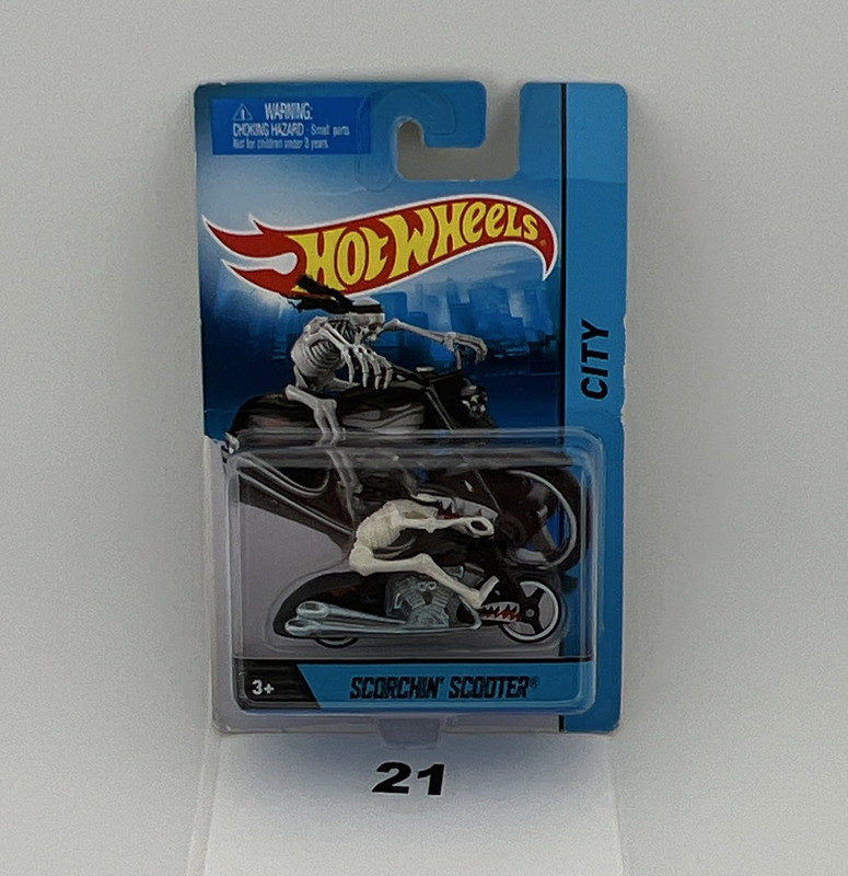 Hot Wheels City Scorchin' Scooter Ducati Black/White/Gray 1:64 Diecast Unopened