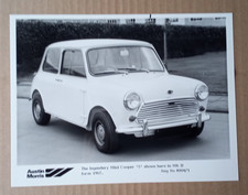 Mini Cooper S press photo shown in MK2 form 1967 Press photo from c. 1980. Mint.