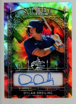 2024 Leaf Trinity Steel Tie Dye Autograph #S-DD1 Dylan Dreiling 1/1