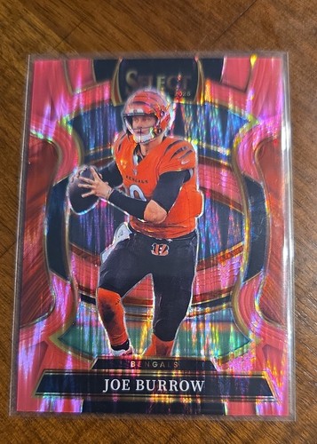 2025 Panini Select - Concourse Joe Burrow #57 Pink Shock Prizm