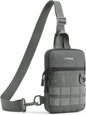 Small Crossbody Sling Bag, Mini Tactical Chest Bag Waterproof EDC Shoulder Bag f