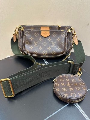 Louis Vuitton Multi Pochette Accessoires Monogram green Clutch