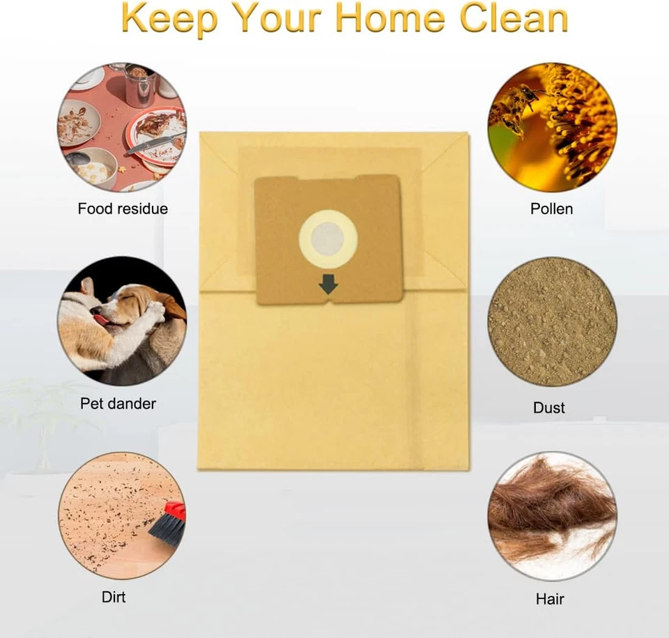 10 Pack Vacuum Bags for Bissell 4122, 2154A, 2154W, 2154, 4122D, 1668, 1668C - Image 4 of 4