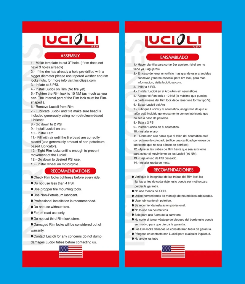 Lucioli 7MM Low Pressure System Rear 18 inch - Fits: Tire Size 120/80 to 140/100 - Image 4 of 4