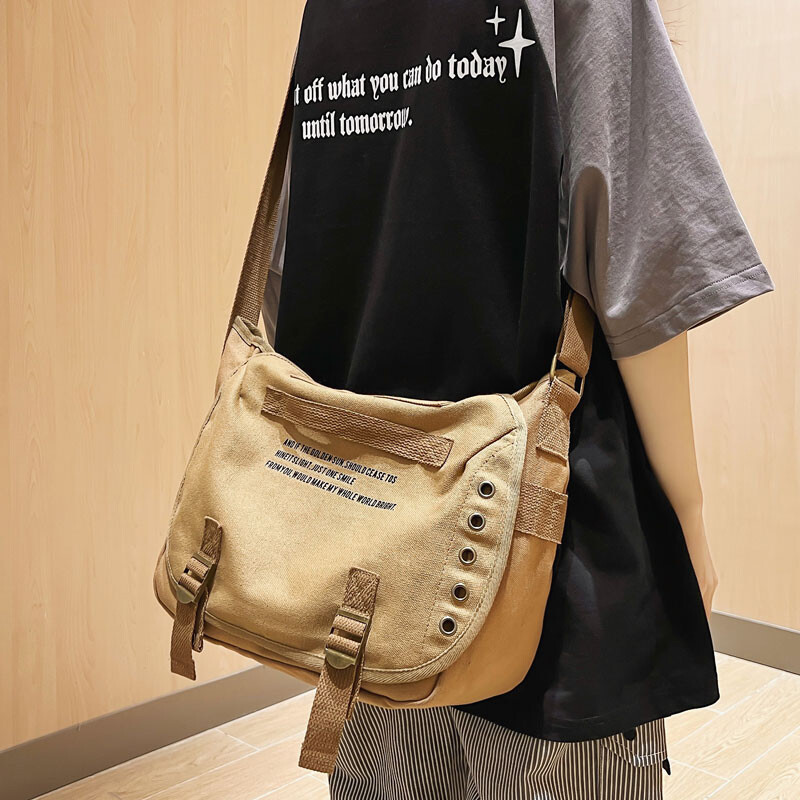 Messenger Bag Outdoor Canvas Satchel Crossbody Shoulder Bag Handbag Bookbag