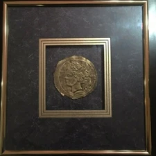 Harris G Strong Framed 3D Fine Art COIN III  Mid Century Modern Artist