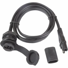 Tecmate Weatherproof Panel-Mount SAE Socket 40in Cable BMW Triumph Ducati Hella