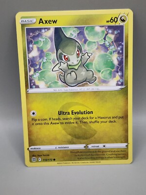 Pokemon TCG 2022 Brilliant Stars Card - Regular 110/172 Axew