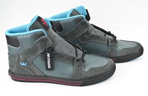 NEW SUPRA VAIDER Skate Skateboard BMX Shoes Mens US 11.5 Charcoal Action NOS - Picture 14 of 21
