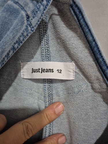 Just Jeans Kids Blue Denim Bib & Brace Overalls Size 12 - Picture 5 of 6