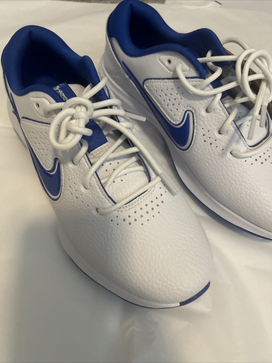 Nike Victory Pro 3 Golf Shoes White/Hyper Royal Blue Mens  display picture 3