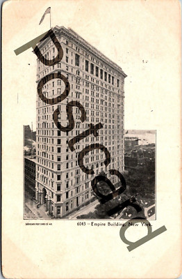 1905 NEW YORK Empire Building, 3 postmarks, Souvenir Post Card Co postcard jj157