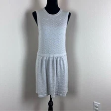 Romeo And Juliet Couture Dress Womens Large Knit Mini Drop Waist Preppy Coastal
