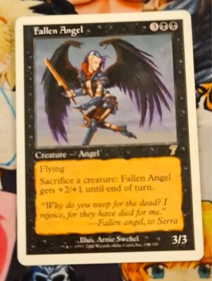 Fallen Angel Nm Magic the Gathering En Seventh Edition 2001 MTG OG Card