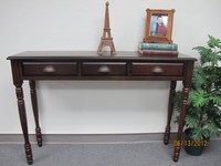 D-art Collection Mahogany Savanna Hall Table With 3 Drawers, New, Free Shipping on sale D-art Collection Mahogany Savanna Hall Table With 3 Drawers, New, Free Shipping on sale
