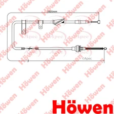Fits Land Rover Freelander 1.8 2.0 TD4 Hand Brake Cable Rear Left Howen