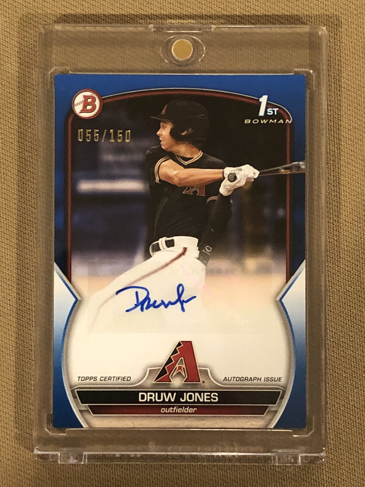 2023 Bowman Druw Jones 1st Auto Blue 055/150 - PPA-DJS Diamondbacks