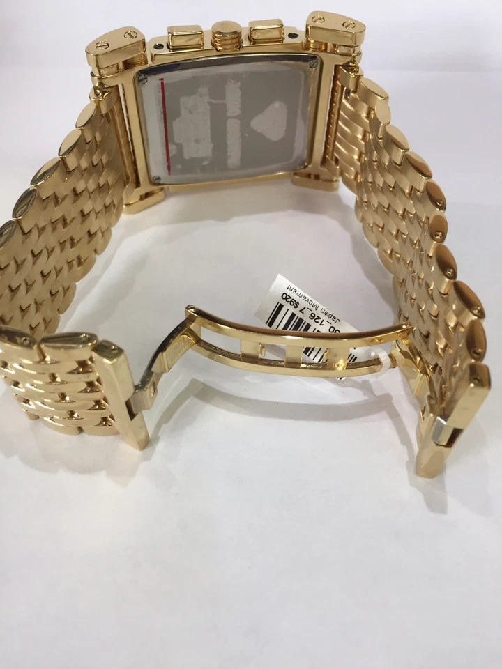 Men Aqua Master Jojo Jojino Joe Rodeo Yellow Metal Band 41mm Diamond Watch W#330 - Image 4 of 4