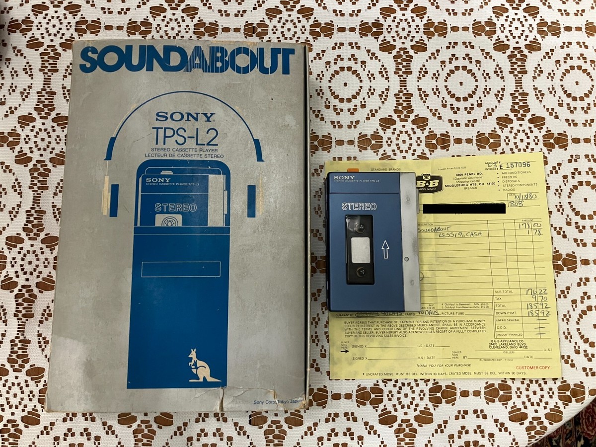 Vintage SONY Walkman TPS-L2 Portable Cassette Player new belts | eBay
