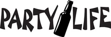 5.5" Party Life Decal Window Sticker Car Decor Fun Beer Bottle Time Bar Crawl