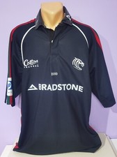 LEICESTER TIGERS 2003/05 Match Issue 3rd Jersey Shirt Cotton Traders 44'' 3XL