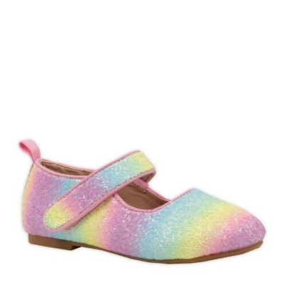 Mudd Multicolor Toddler Girl Closed Toe Flat Heel Quarter Strap Ballerina Flat 8