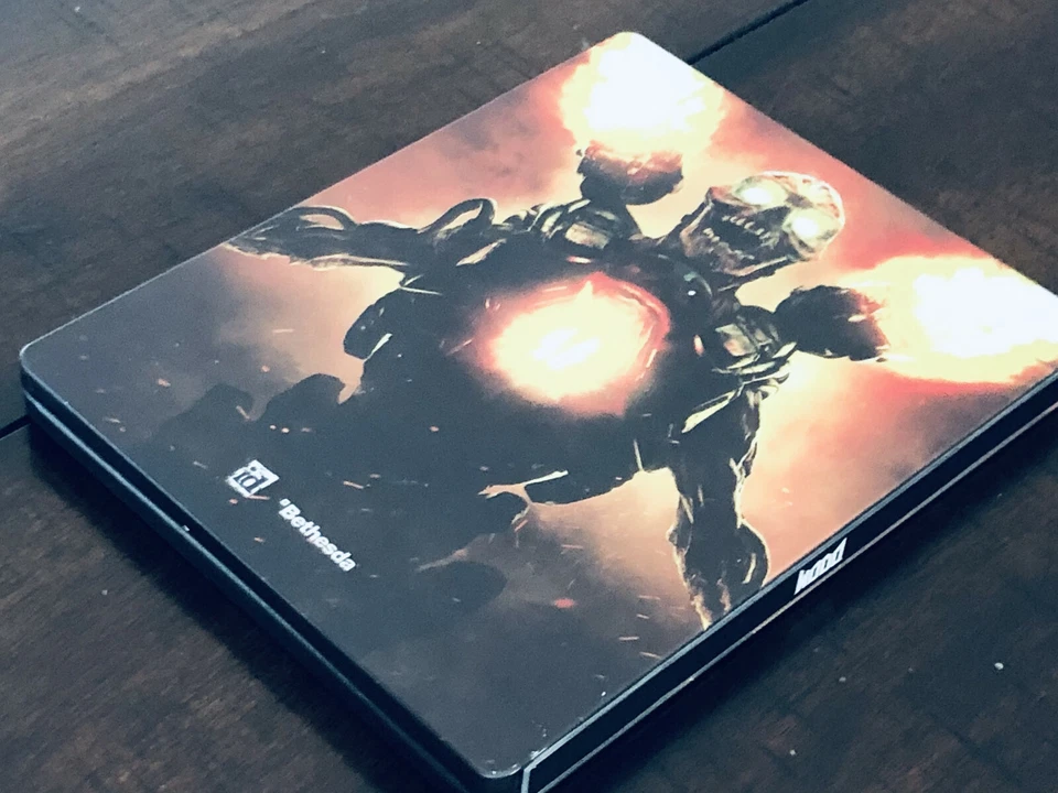 PS4 Xbox One Doom 2016 Steelbook Case ONLY (NO DISC, NO GAME) Bethesda - Image 4 of 4