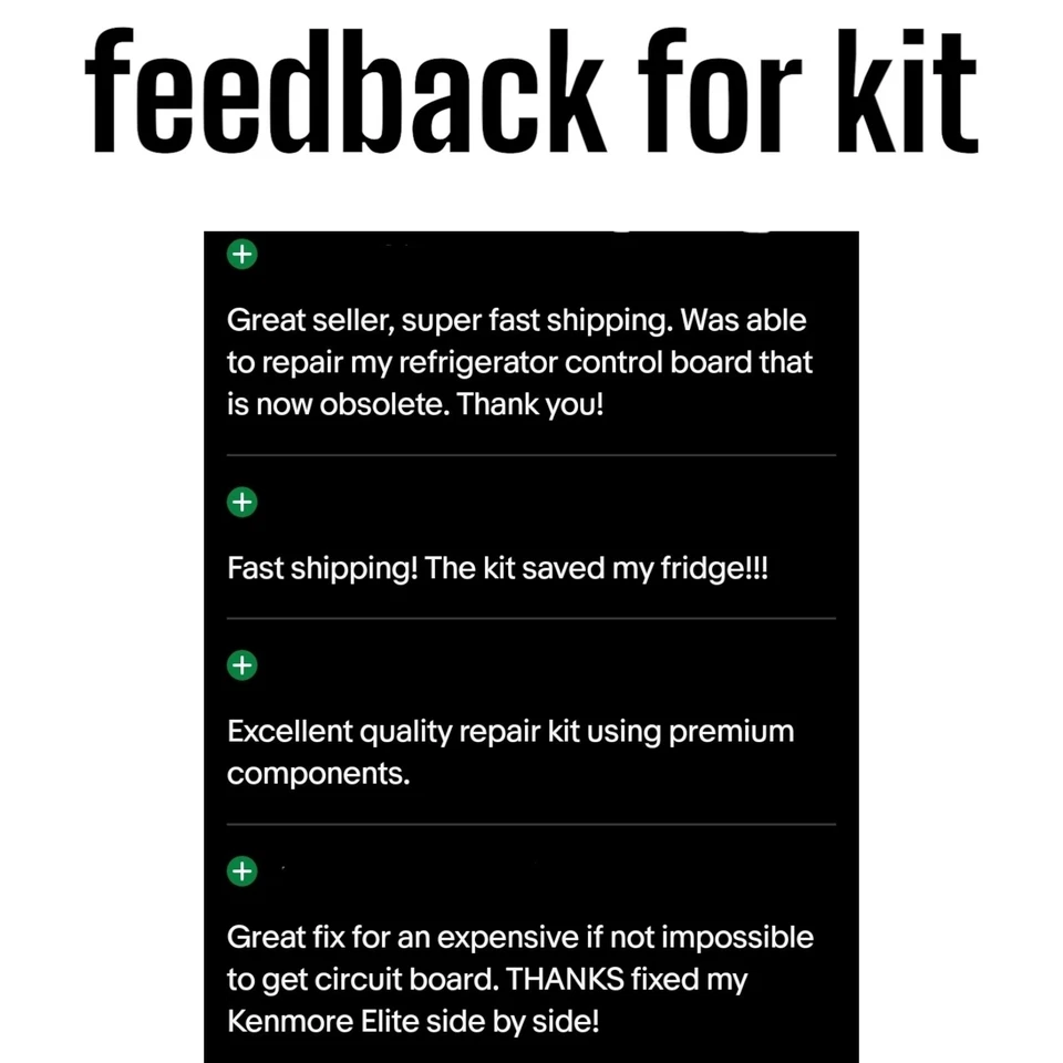 Refrigerator Control Board Repair Kit  2307028 W10219463 W10121049 KSCS25INSS0 - Image 4 of 4