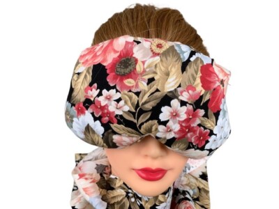 Eye Mask Lavender Eucalyptus, Sinus, Herbal Pack, Hot Cold Pack, Floral Pastel