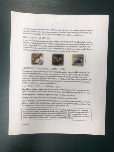“Taking Care”- Self Care For 100 Common Symptoms & 20 Long Term Ailments Paperba - Picture 2 of 2