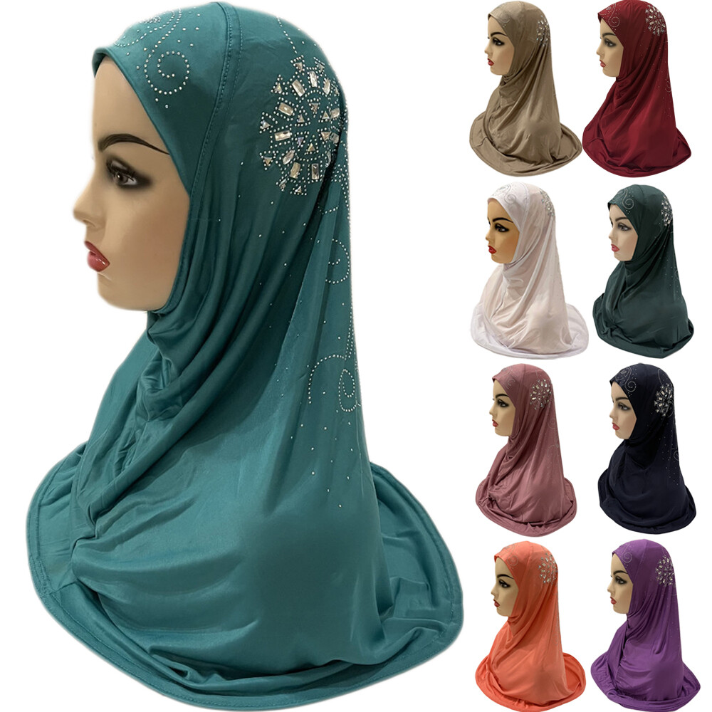 Muslim Kids Girls Hijab One Piece Amira Islamic Tu... - Vicedeal Muslim Kids Girls Hijab One Piece Amira Islamic Tu... - Vicedeal