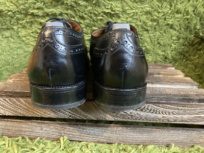 CHURCH'S : DIPLOMAT : BLACK LEATHER OXFORD BROGUE SHOES : BOXED