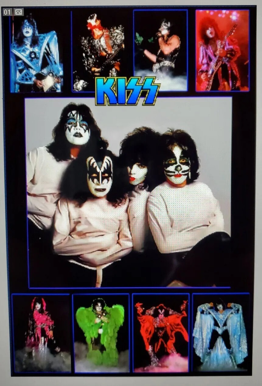 KISS POSTER GENE SIMMONS ACE FREHLEY PAUL STANLEY PETER CRISS DYNASTY