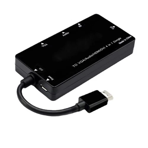 4 in 1 HDMIcompatible Multi Output Adapter Converters for DVI VGA Sound 1080P