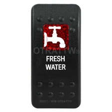 OTRATTW Carling Technologies Contura II Rocker only, FRESH WATER, RED LENS