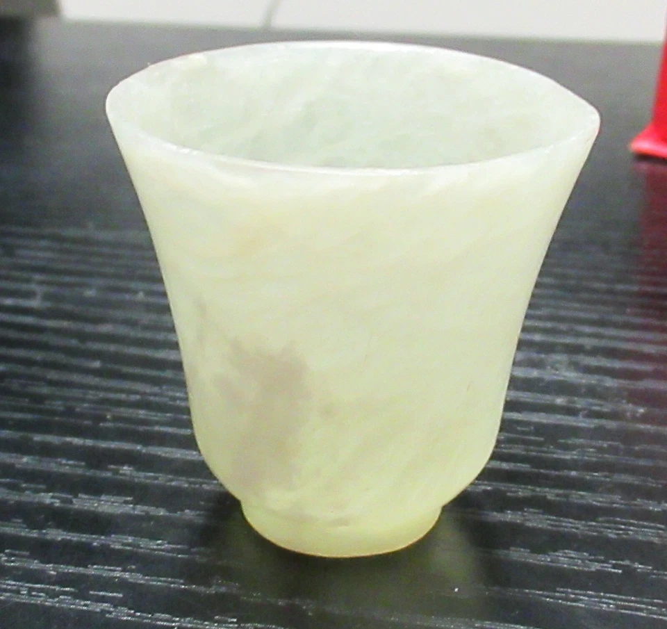 TAZA DE TÉ RARA PEQUEÑA CHINA DE JADE BLANCO  Foto 3 de 4