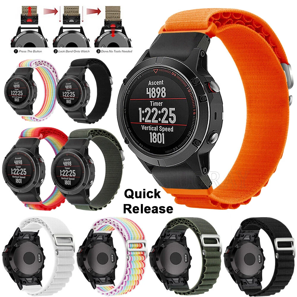 Nylon Watch Strap Band Bracelet For Garmin Fenix 7 7X 7S 6 6X 6S