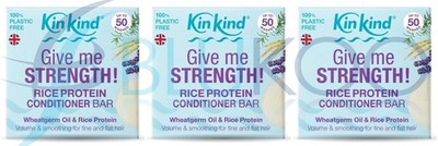 KinKind Give Me Strength Conditioner Riegel mit Reisprotein - 40g (3er Pack)