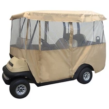 RHOX Enclosure - 4 Person Cart with 88" Top, Sand Color Golf Carts; ENC-022