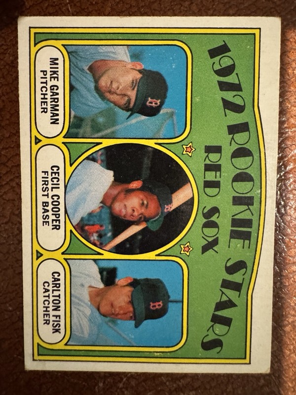 Carlton Fisk Rookie In Red/White Sox Lot Jim Rice, Carl Yastremski, Harold Baine