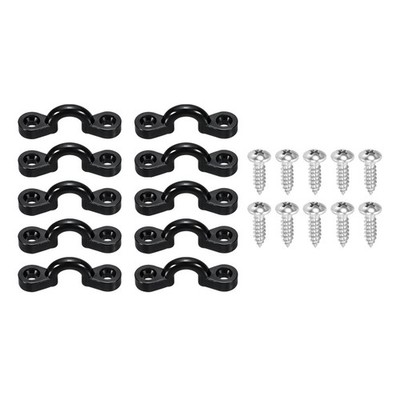 Kayak Pad Eye Kit,10er Pack Nylon mit 20 Pan Head Selbstschneidenden Schrauben