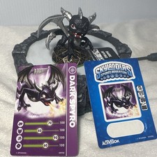 Skylanders Spyro's Adventure Series 1 Dark Spyro Sticker, Card, Code