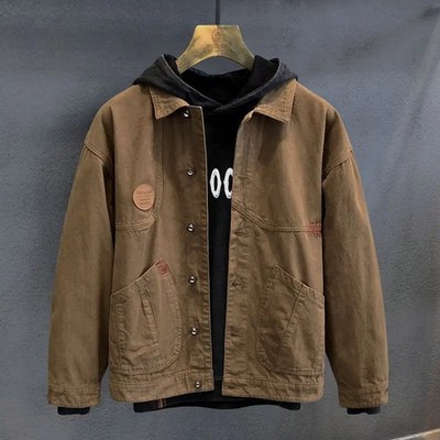Fashion High-end Casual Single Breasted Turn-down Collar Jacket Spring Autumn Ve