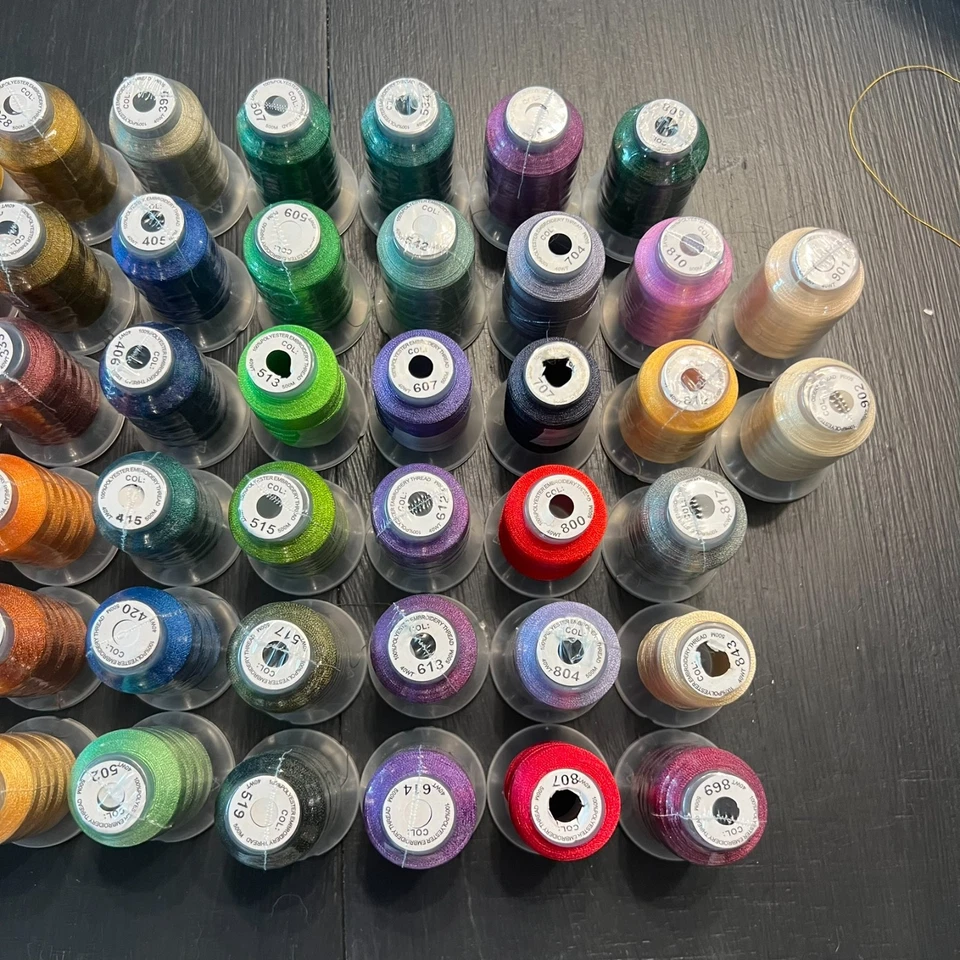 62 Spools Brother Colors Embroidery Machine Thread New Brothread - Image 4 of 4