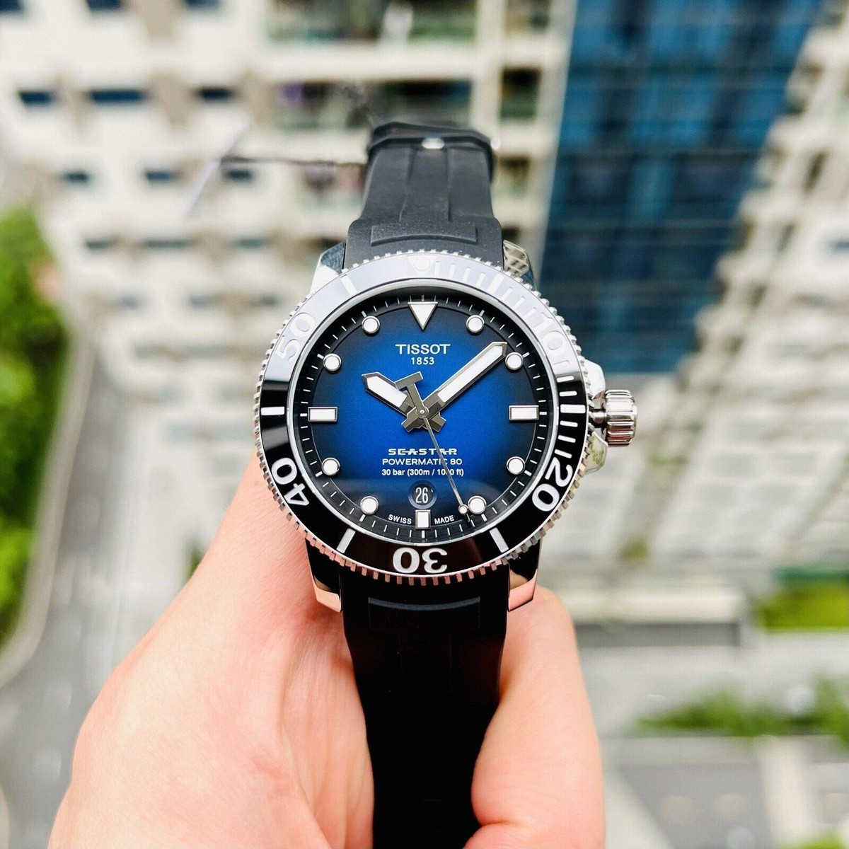 Tissot Seastar 1000 Powermatic 80 Watch - 40mm Dive Watch With 300m Water Resistance