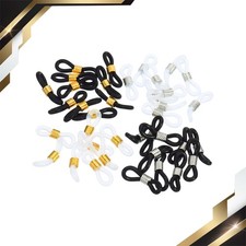 40 x Eyeglass Chain Connector Retainer Anti Slip Silicone Rubber Strap