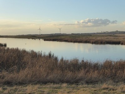 Foto A2 Capel Flotte gesehen von der Nähe von Harty Ferry Road Bay View Capel Flucht c2017